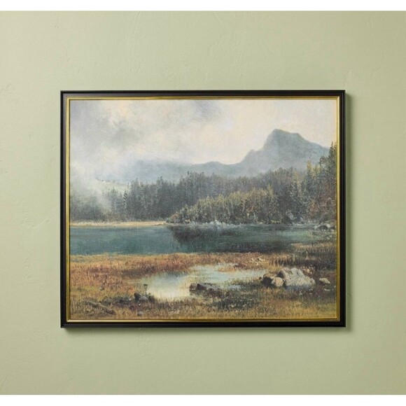 20"x24" Horizontal Landscape Mountain Framed Wall Art -Hearth & Hand Magnolia - Picture 3 of 6